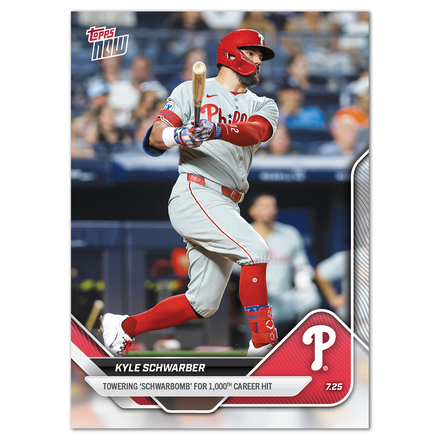 Kyle Schwarber - 2025 MLB Topps NOW® - Card 462 - PR: 1803