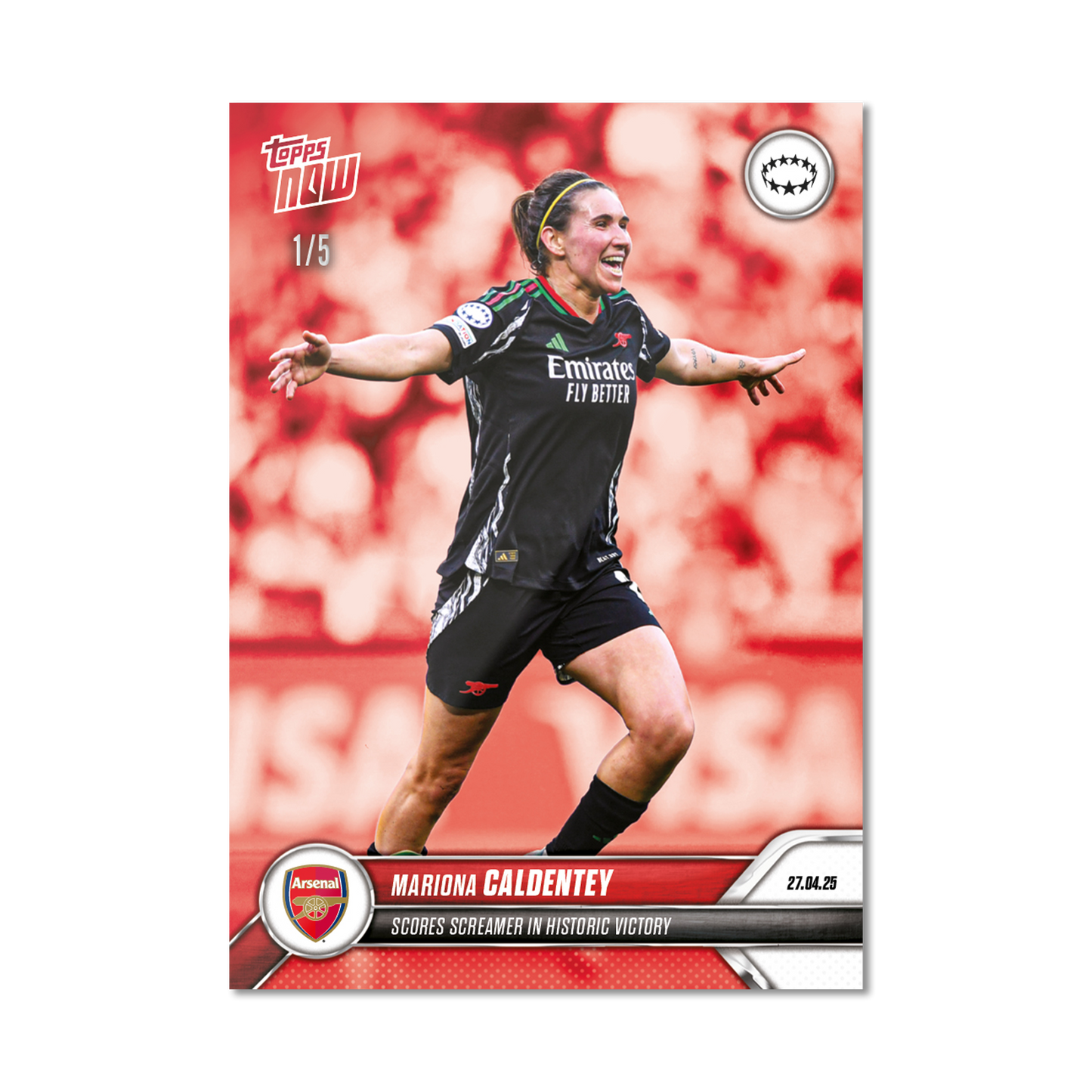 Mariona Caldentey - 2024-25 UWCL Topps NOW® - Card 25 - PR: 323