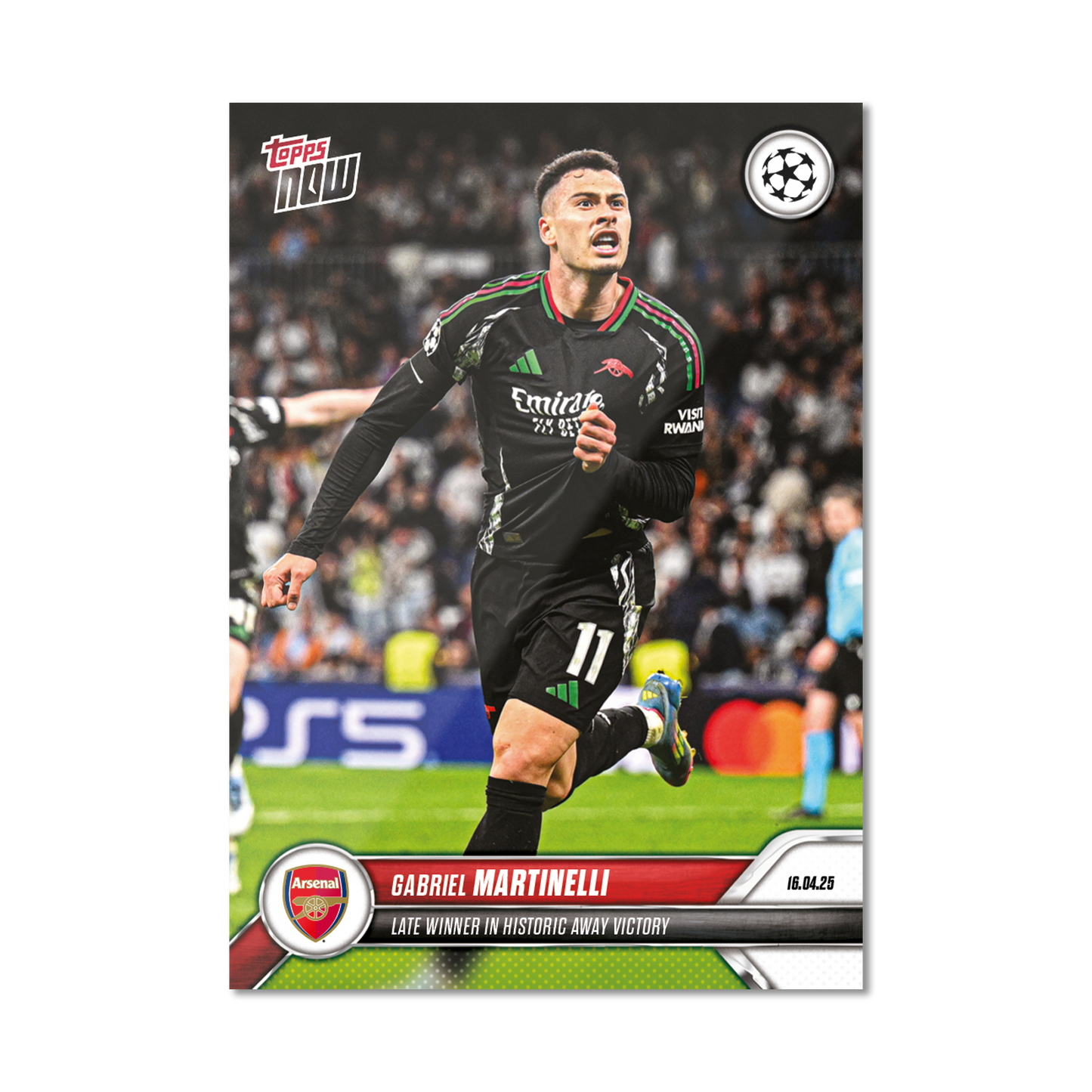 Gabriel Martinelli - 2024-25 UCL Topps NOW® - Card 144 - PR: 590
