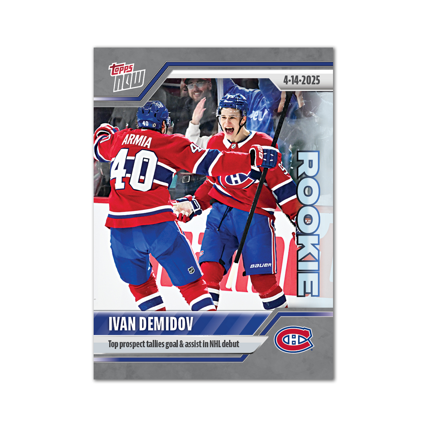 Ivan Demidov - 2024-25 NHL Topps NOW® - Sticker # 159 Pack - PR: 1175