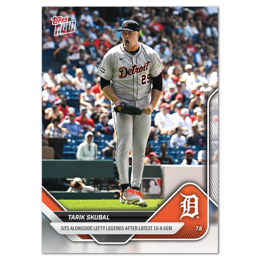 Tarik Skubal - 2025 MLB Topps NOW® - Card 393  - PR: 1421
