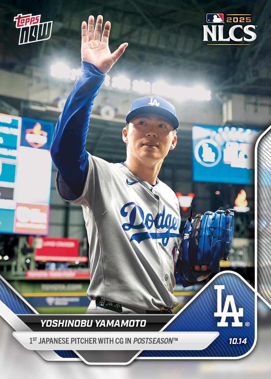 Yoshinobu Yamamoto - 2025 MLB Topps NOW® - Card 870 - PR: 16505