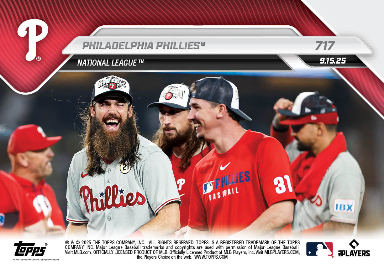 Philadelphia Phillies - 2025 MLB Topps NOW® - Card 717 - PR: 1641