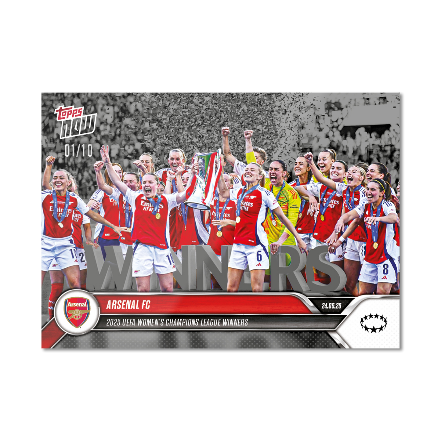 Arsenal FC - 2024-25 UWCL Topps NOW® - Card 27 - PR: 1586