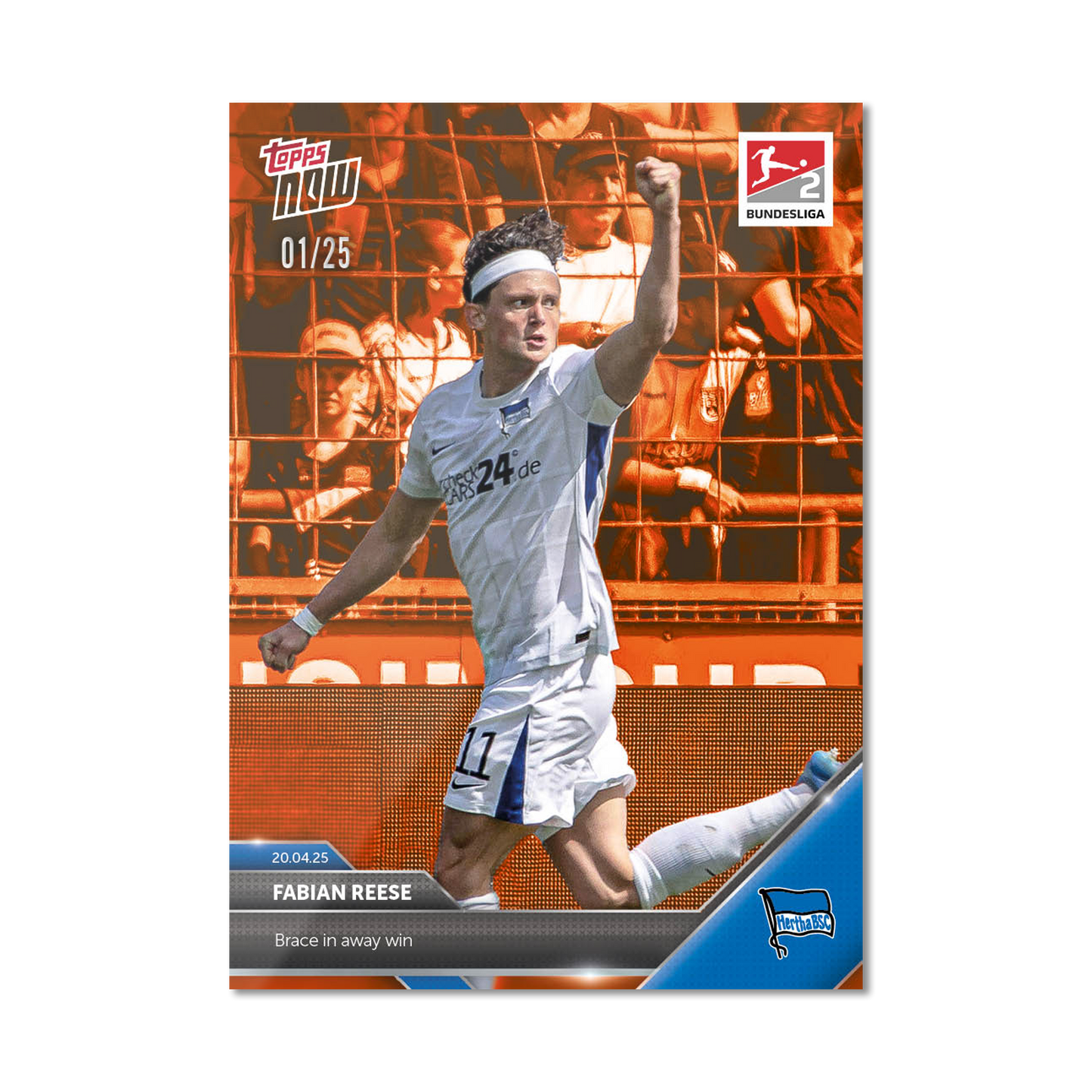 Fabian Reese - 2024-25 Bundesliga Topps NOW® Card 171 - PR: 184