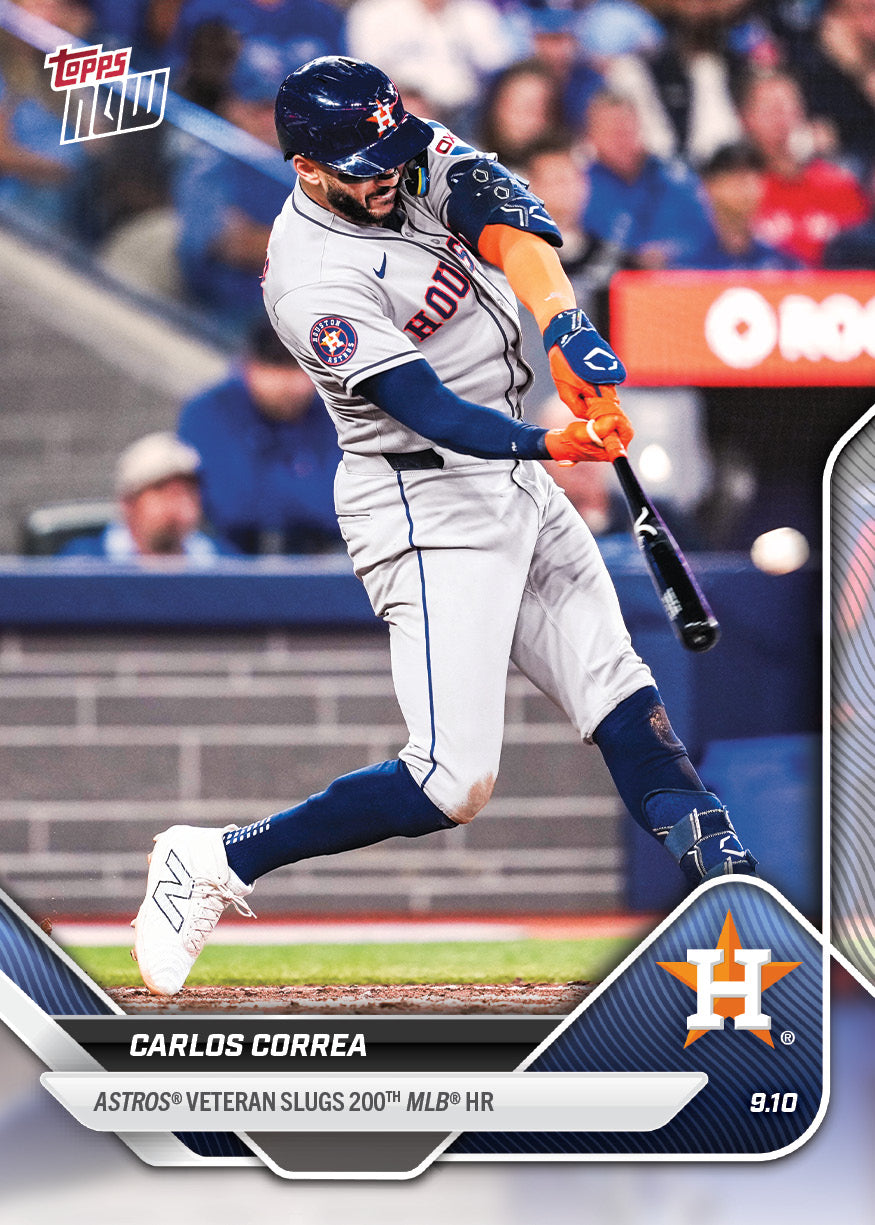 Carlos Correa - 2025 MLB Topps NOW® - Card 689 - PR: 496