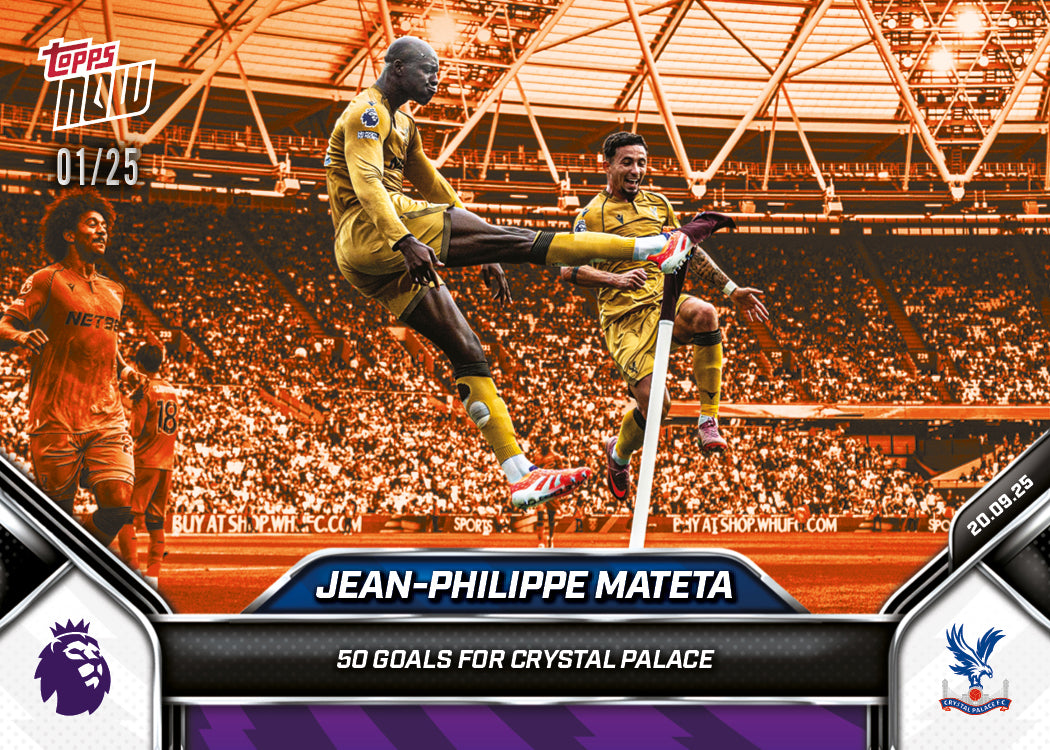 Jean-Philippe Mateta - 2025-26 Premier League Topps NOW® - Card 22 - PR: 211
