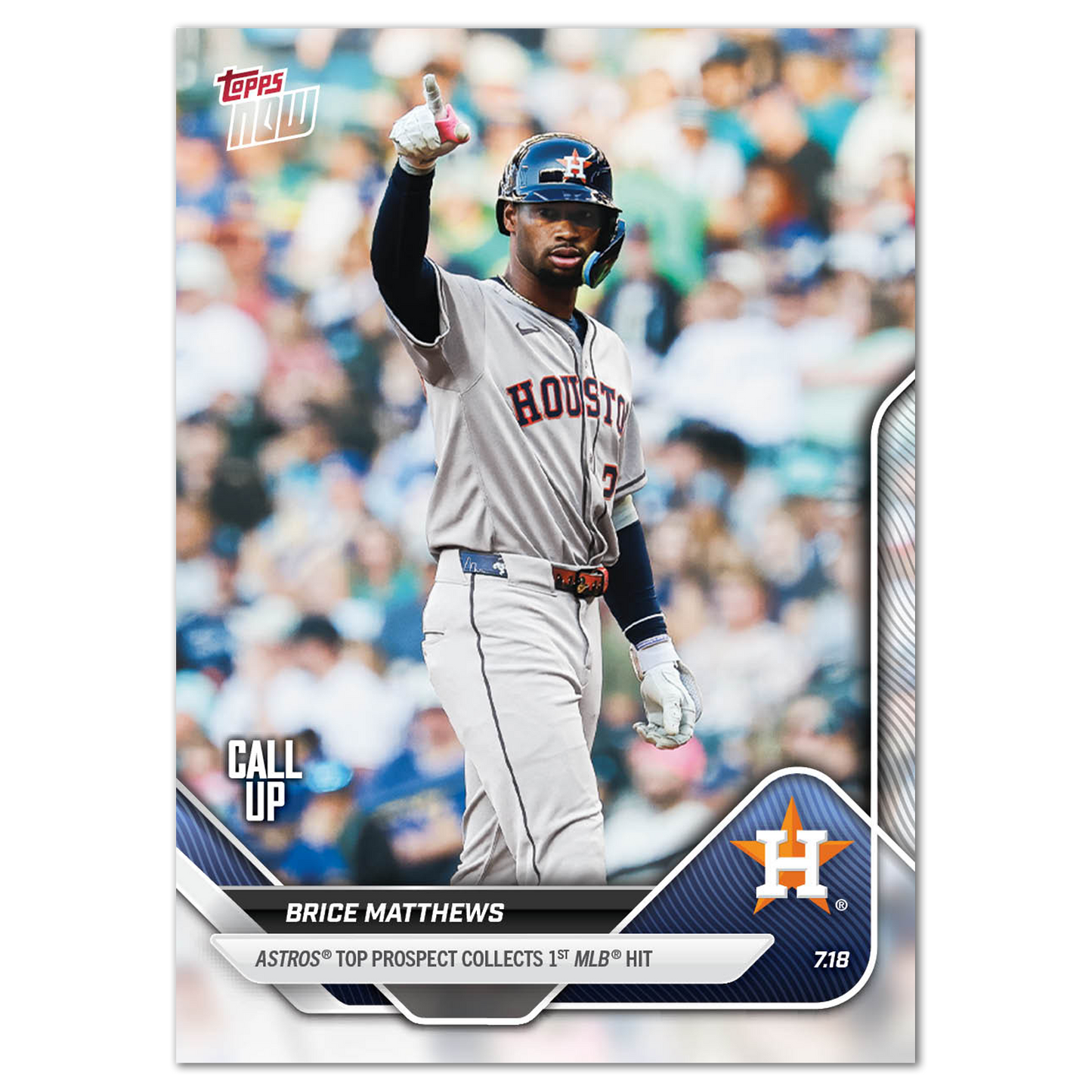 Brice Matthews - 2025 MLB Topps NOW® - Card 438 - PR: 848
