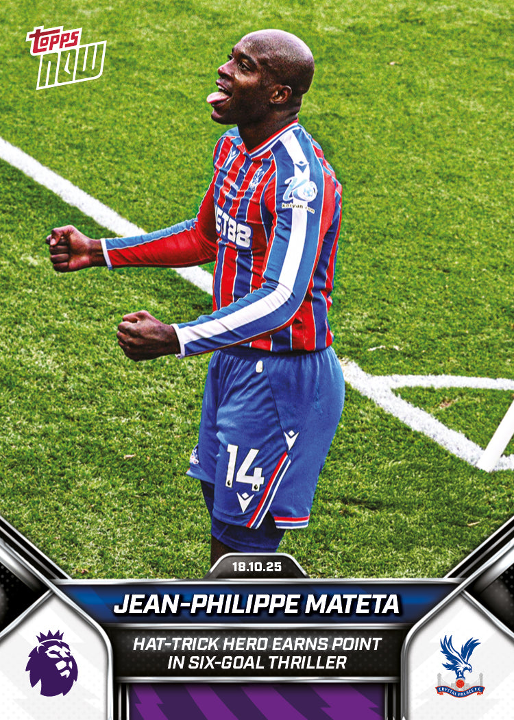 Jean-Philippe Mateta - 2025-26 Premier League Topps NOW® - Card 36 - PR: 237