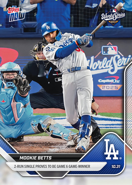 Mookie Betts - 2025 MLB Topps NOW® - Card 915 - PR: 4437