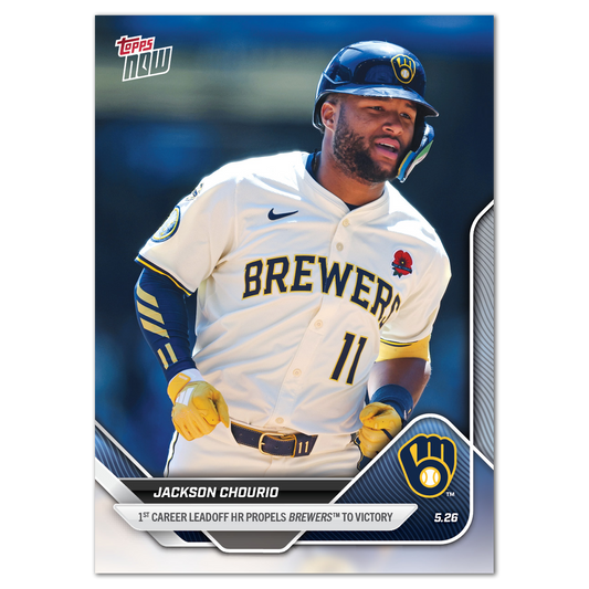 Jackson Chourio - 2025 MLB Topps NOW® - Card 219 - PR: 634