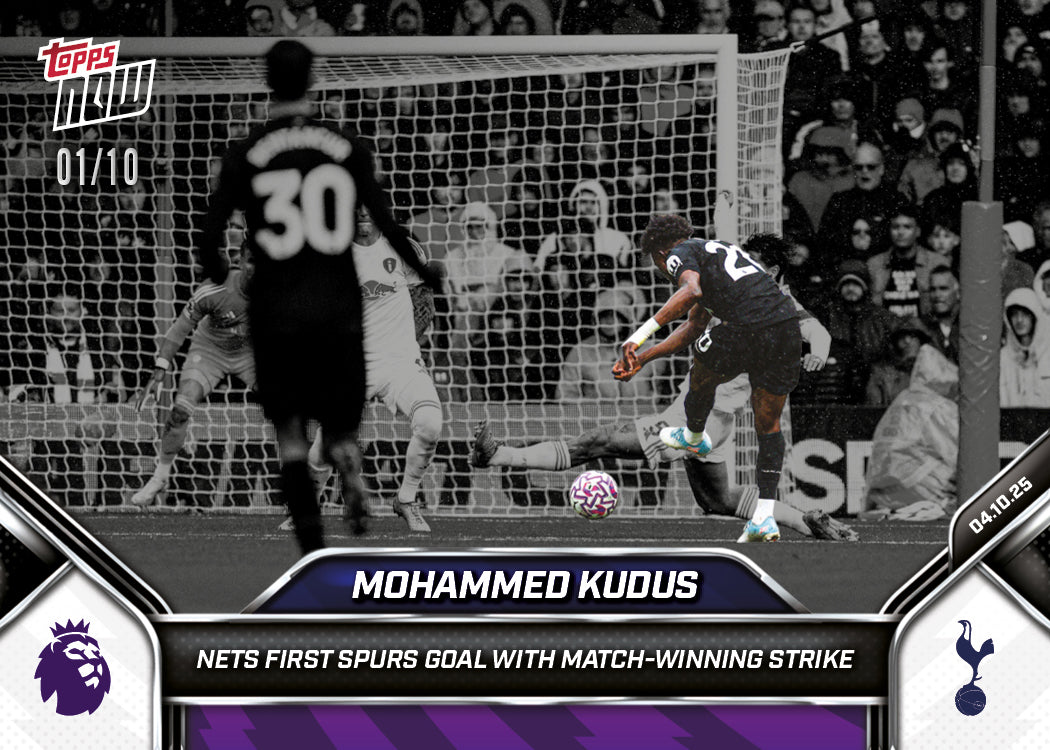 Mohammed Kudus - 2025-26 Premier League Topps NOW® - Card 30 - PR: 263