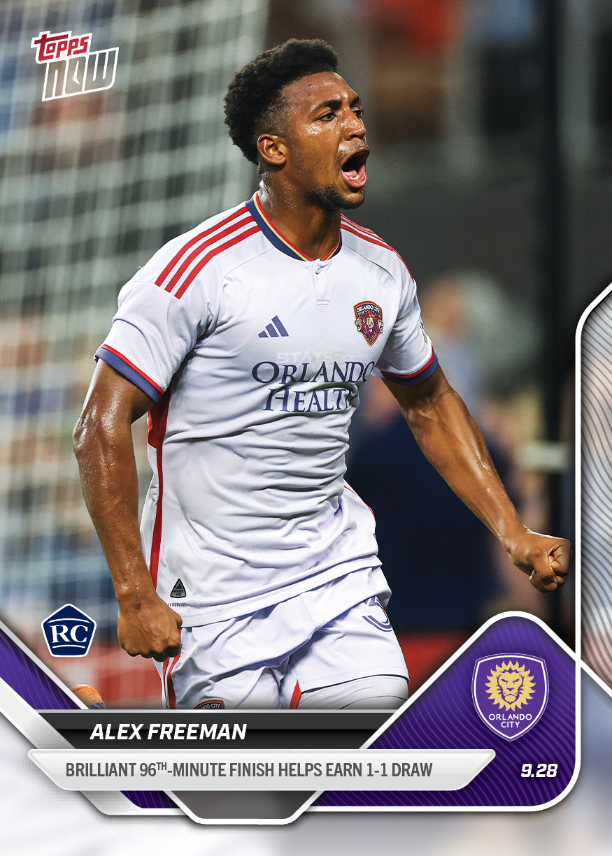 Alex Freeman - 2025 MLS Topps NOW® - Card 105 - PR: 330