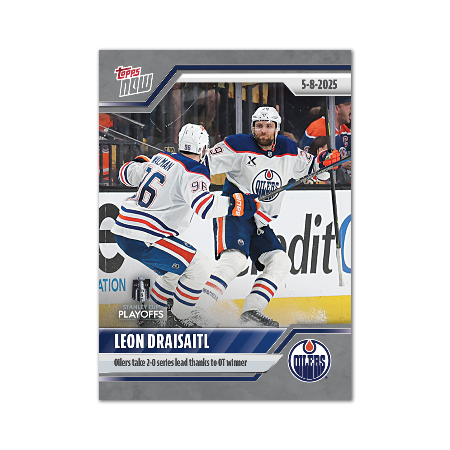 Leon Draisaitl - 2024-25 NHL Topps NOW® - Sticker # 180 Pack - PR: 165