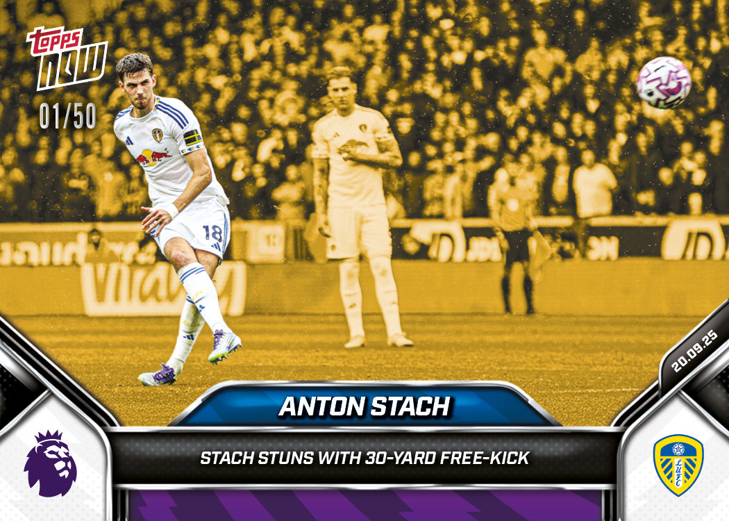 Anton Stach - 2025-26 Premier League Topps NOW® - Card 23 - PR: 355