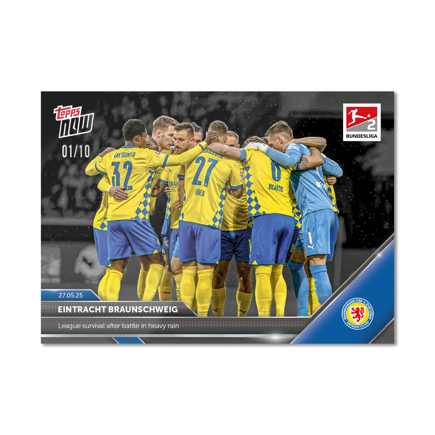 Eintracht Braunschweig - 2024-25 Bundesliga Topps NOW® - Card 196 - PR: 110
