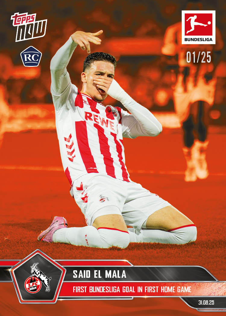 Said El Mala - 2025-26 Bundesliga Topps NOW® - Card 15 - PR: 1212