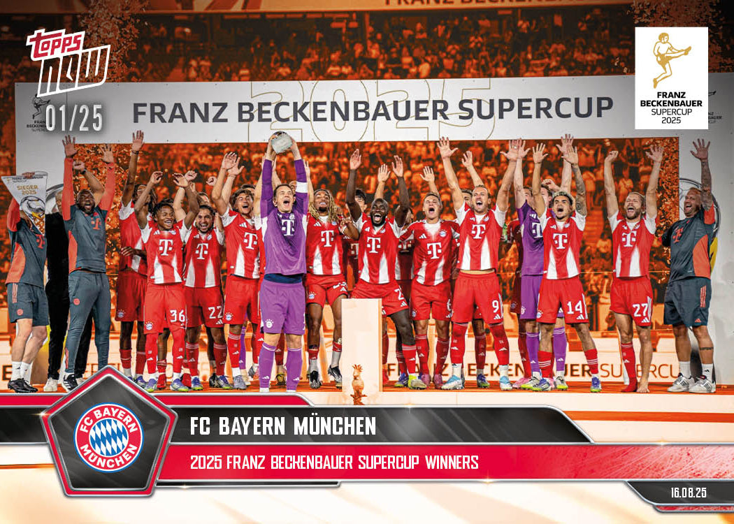 FC Bayern München - 2025-26 Bundesliga Topps NOW® Card 1 - PR: 704