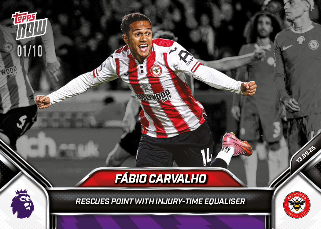 Fábio Carvalho - 2025-26 Premier League Topps NOW® - Card 19 - PR: 212