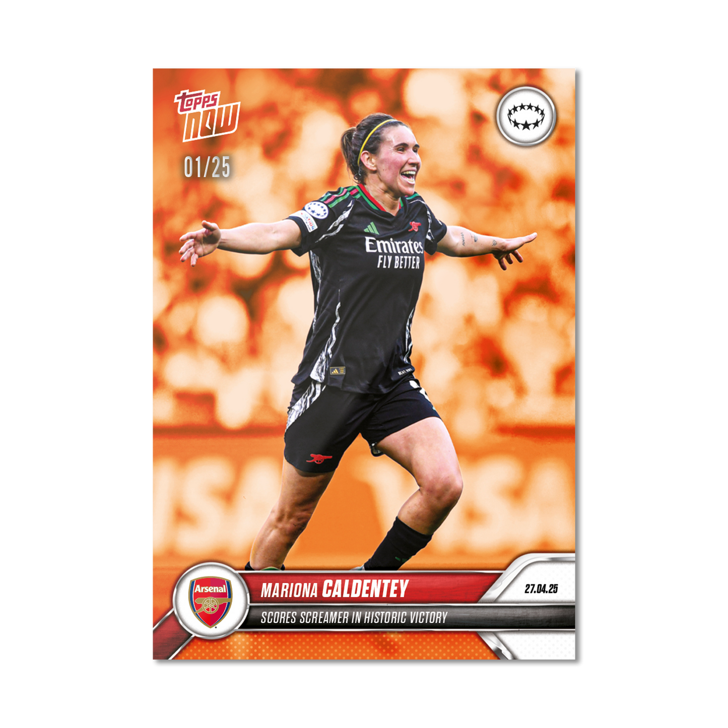 Mariona Caldentey - 2024-25 UWCL Topps NOW® - Card 25 - PR: 323