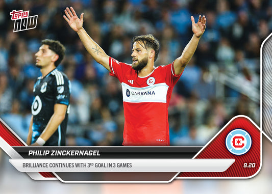 Philip Zinckernagel - 2025 MLS Topps NOW® - Card 98 - PR: 202