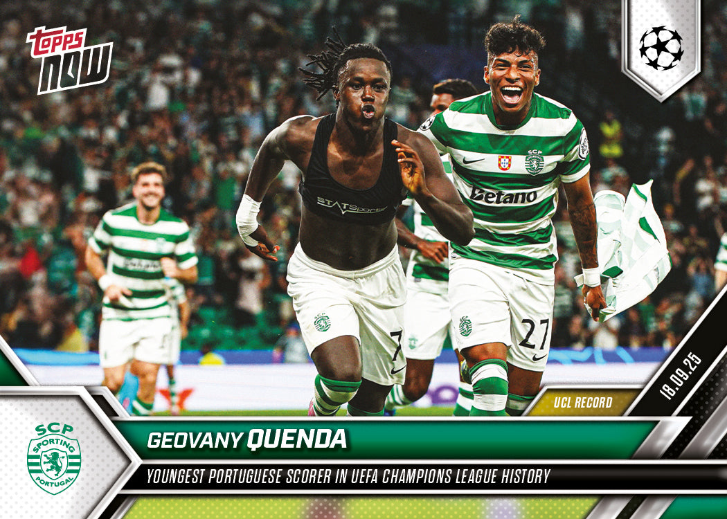 Geovany Quenda - 2025-26 UCL Topps NOW® - Card 23 - PR: 473