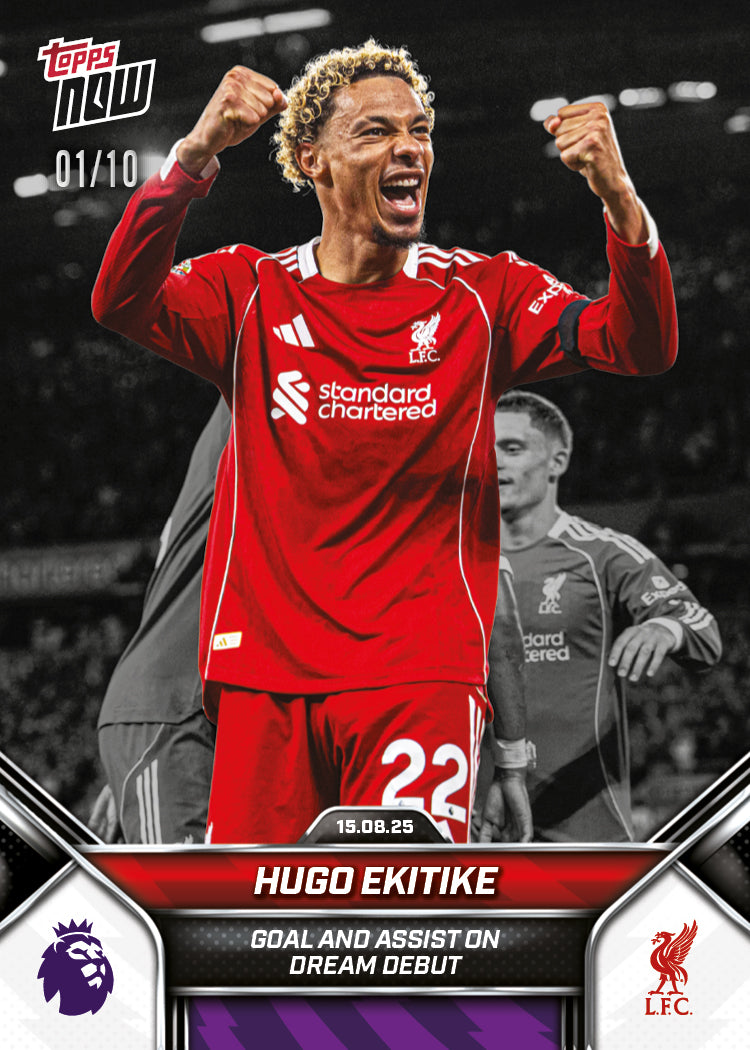 Hugo Ekitike - 2025-26 Premier League Topps NOW® - Card 4 - PR: 1689