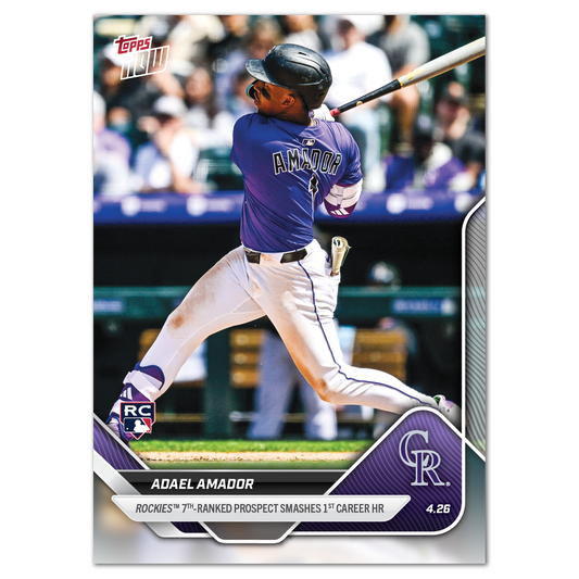 Adael Amador - 2025 MLB Topps NOW® - Card 109 - PR: 608
