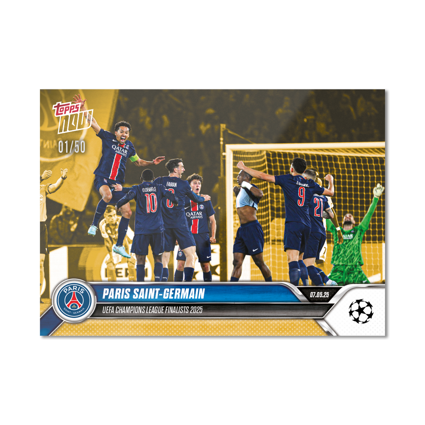 Paris Saint-Germain - 2024-25 UCL Topps NOW® - Card 157 - PR: 180