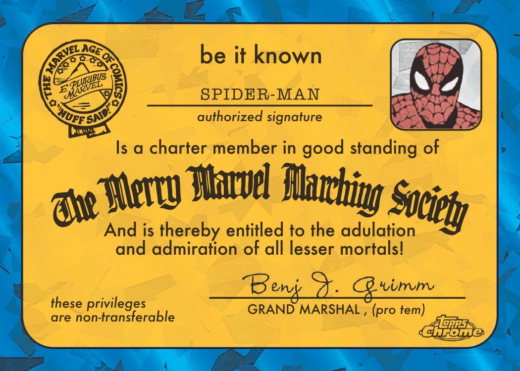 2025 Marvel Comics Chrome® Sapphire - Hobby Box