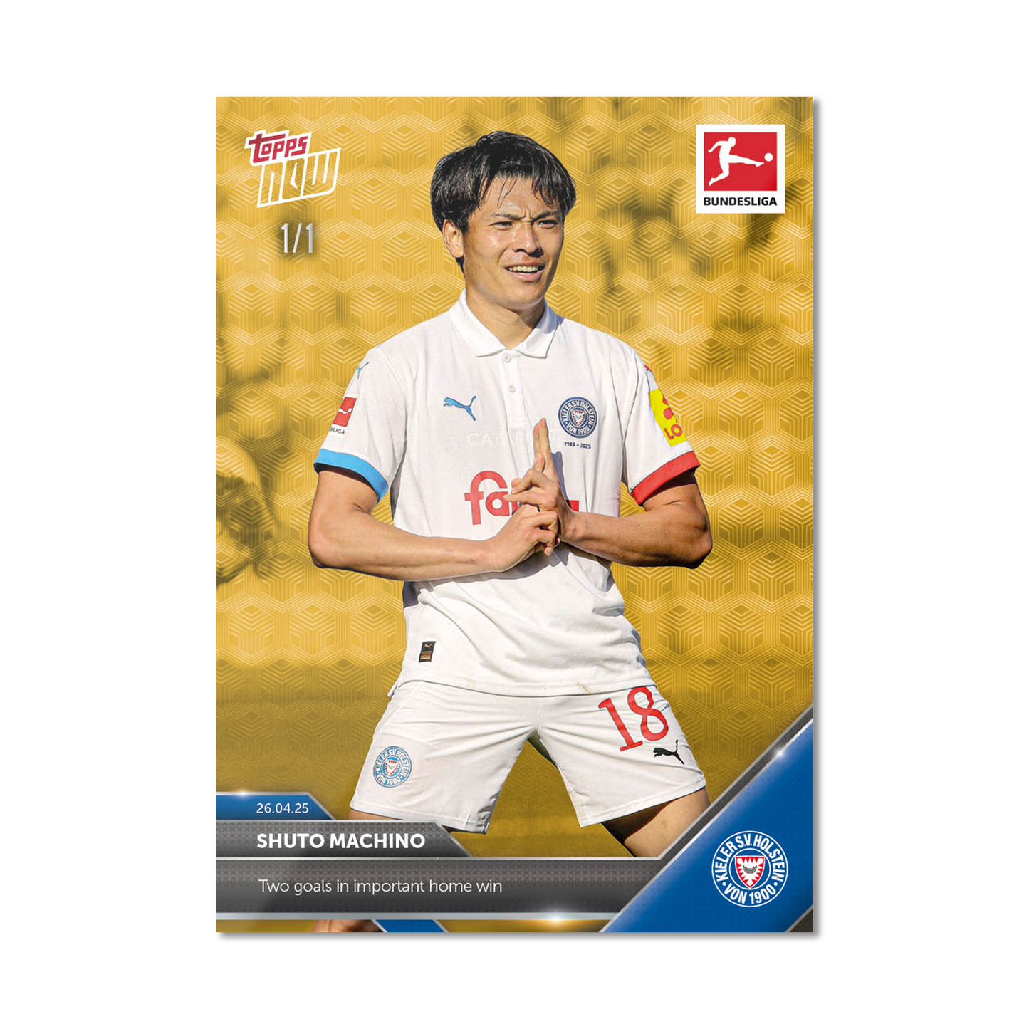 Shuto Machino - 2024-25 Bundesliga Topps NOW® Card 174 - PR: 469