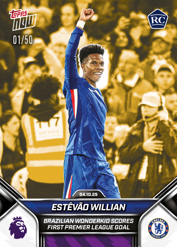 Estêvão Willian - 2025-26 Premier League Topps NOW® - Card 32 - PR: 5404