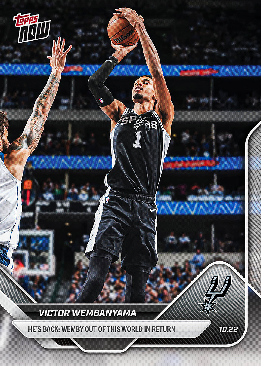 Victor Wembanyama - 2025-26 NBA Topps NOW® - Card 19 - PR: 13527