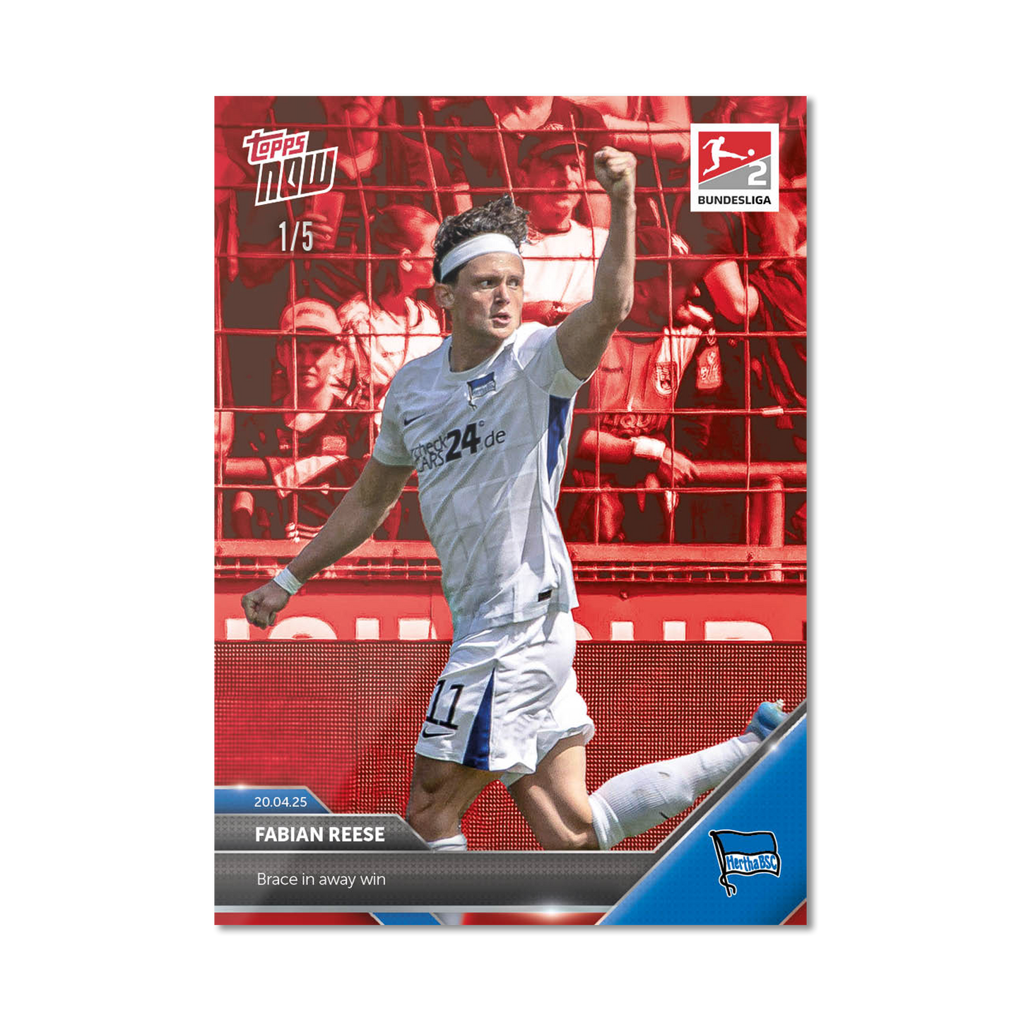 Fabian Reese - 2024-25 Bundesliga Topps NOW® Card 171 - PR: 184