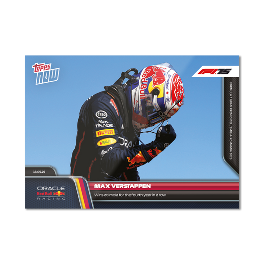 Max Verstappen - 2025 Formula 1® Topps NOW® - Card 37 - PR: 2389