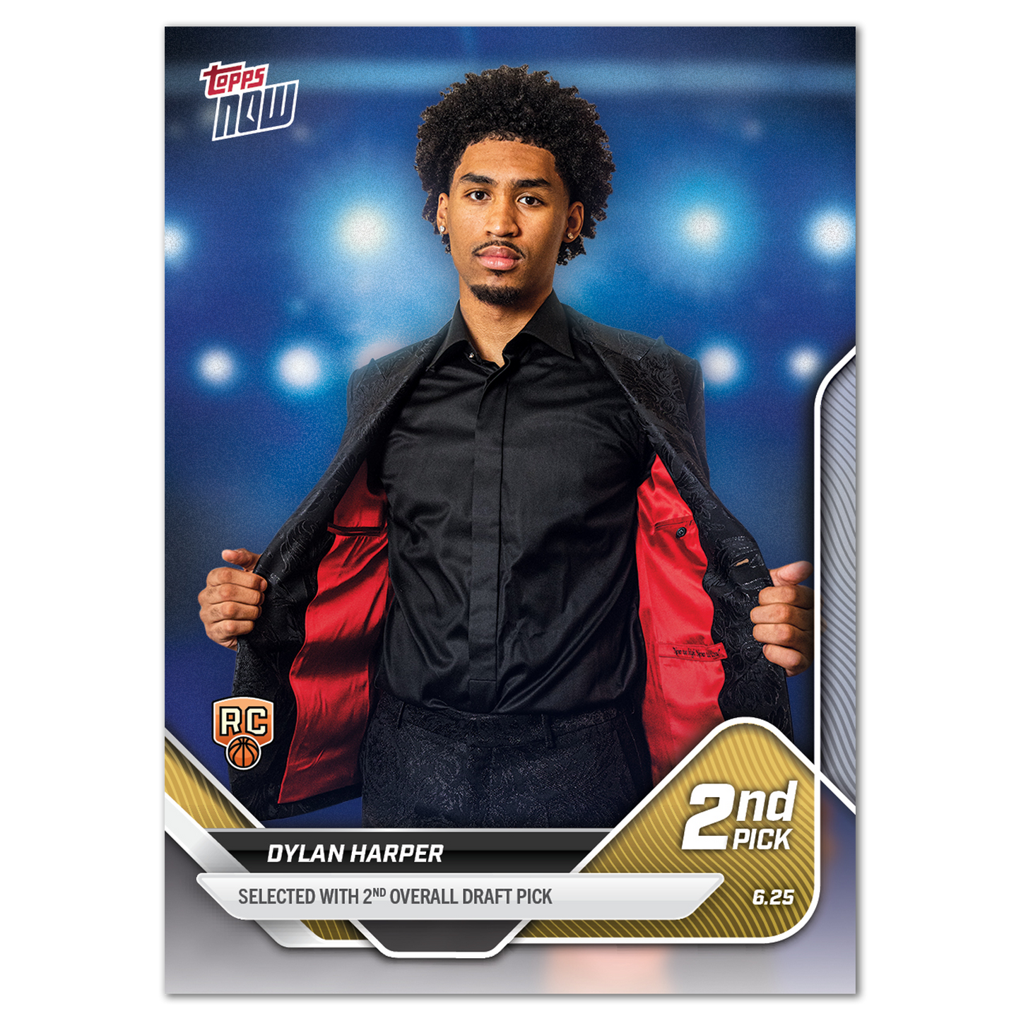 Dylan Harper - 2025 Topps NOW® Basketball - Card D2 - LOOK FOR AUTOS - PR: 11,207