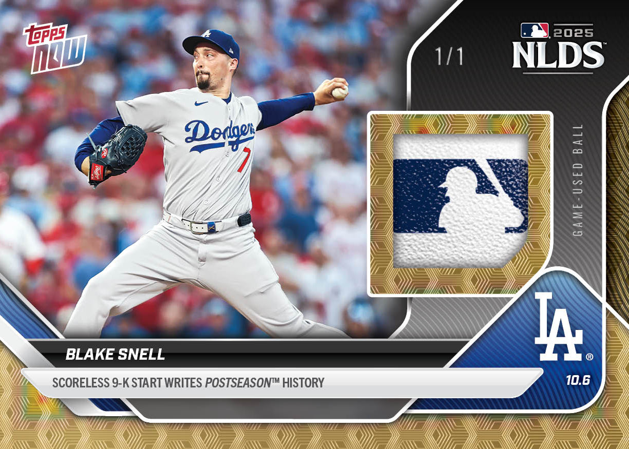 Blake Snell - 2025 MLB Topps NOW® - Card 831 - PR: 1653