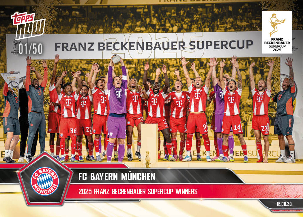 FC Bayern München - 2025-26 Bundesliga Topps NOW® Card 1 - PR: 704