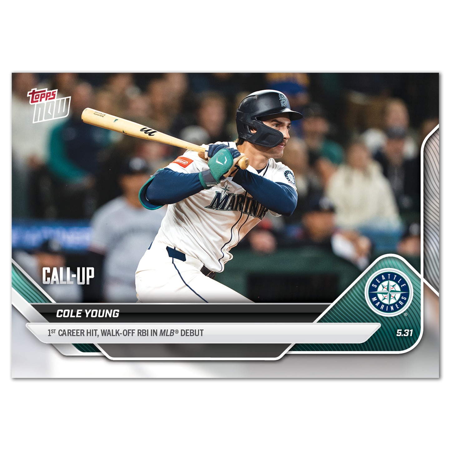 Cole Young - 2025 MLB Topps NOW® - Card 243 - PR: 3543