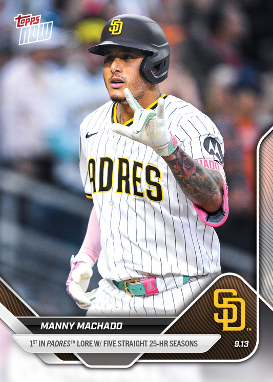 Manny Machado - 2025 MLB Topps NOW® - Card 709 - PR: 638