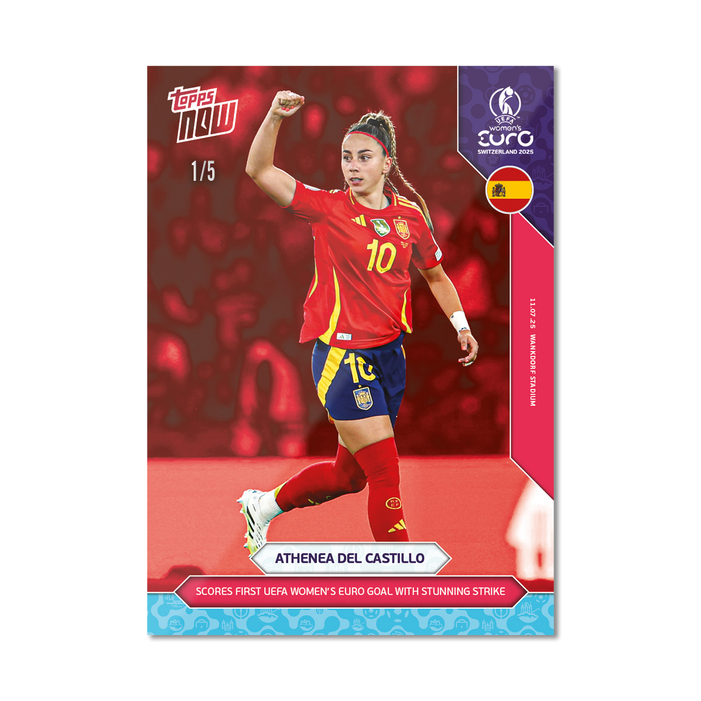 Athenea del Castillo - UEFA Women’s EURO 2025™ Topps NOW®  - Card 16 - PR: 415