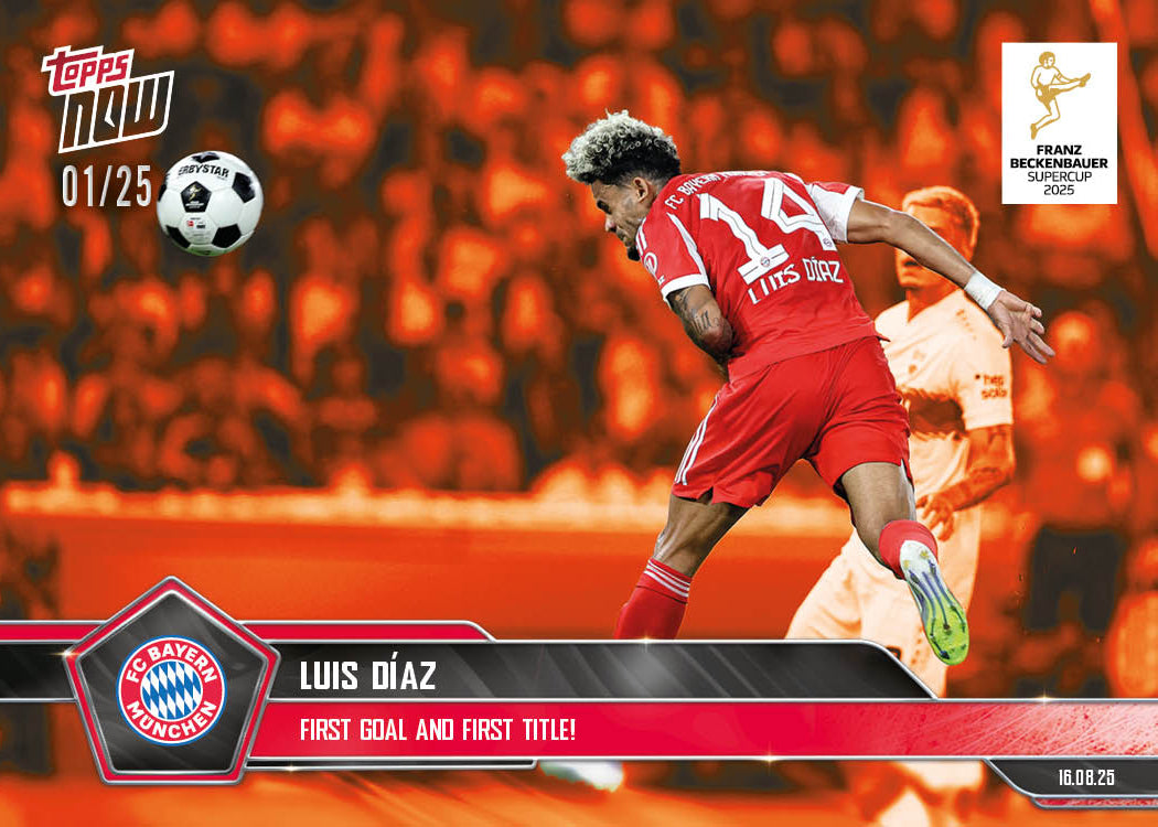 Luis Díaz - 2025-26 Bundesliga Topps NOW® Card 3 - PR: 411