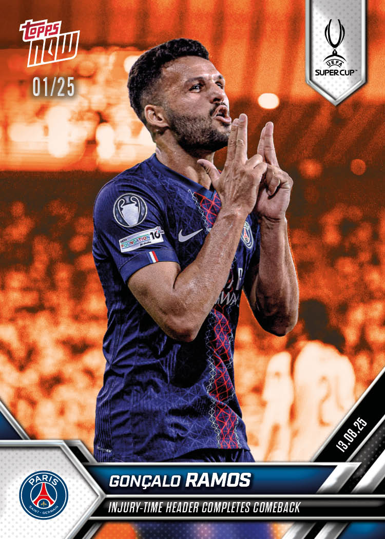Gonçalo Ramos - 2025-26 UCL Topps NOW® Card 3 - PR: 303