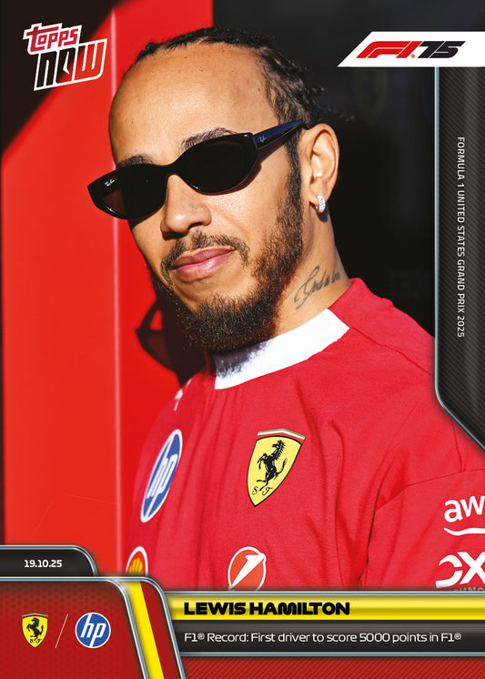 Lewis Hamilton - 2025 Formula 1® Topps NOW® - Card 70 - PR: 7103