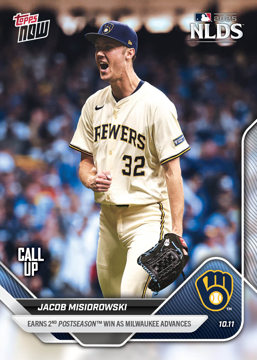 Jacob Misiorowski - 2025 MLB Topps NOW® - Card 858 - PR: 1564