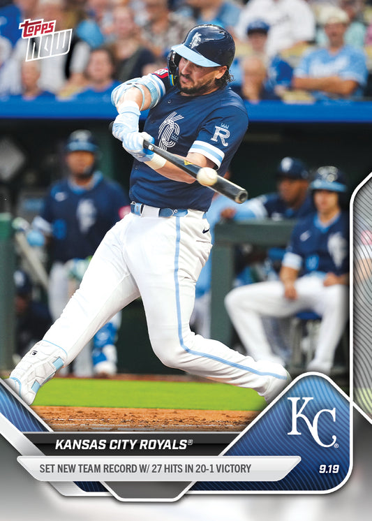 Kansas City Royals - 2025 MLB Topps NOW® - Card 732 - PR: 617