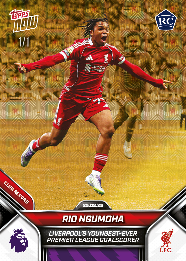 Rio Ngumoha - 2025-26 Premier League Topps NOW® - Card 11 - LOOK FOR AUTO - PR: 11401