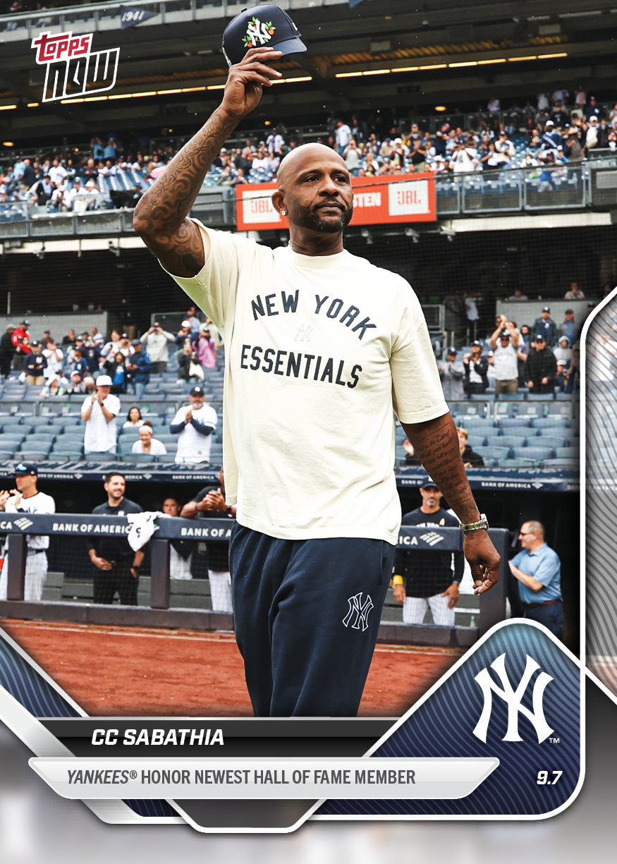 CC Sabathia - 2025 MLB Topps NOW® - Card 675 - PR: 663