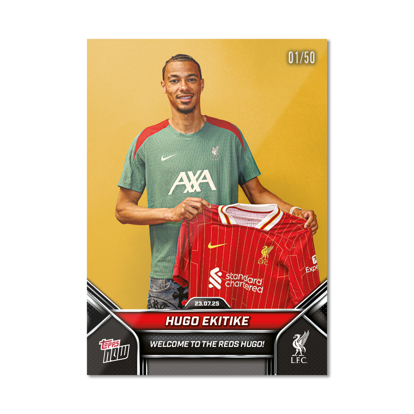 Hugo Ekitike - 2024-25 Liverpool Topps NOW® - Card 2 - PR: 656