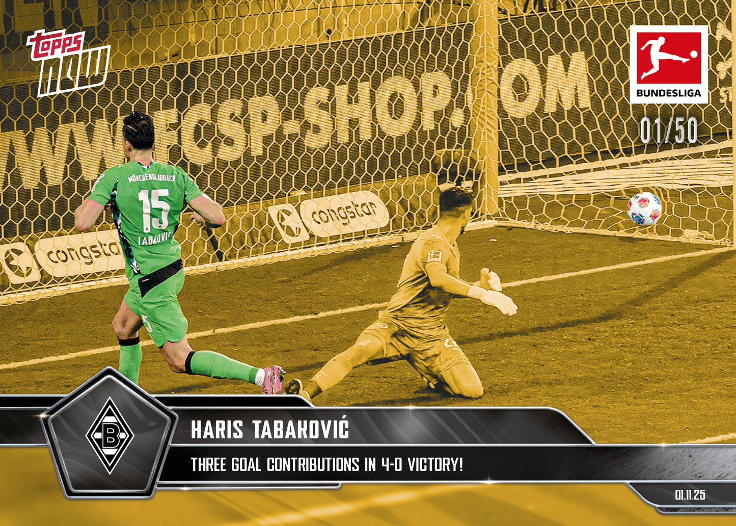 Haris Tabaković - 2025-26 Bundesliga Topps NOW® - Card 52